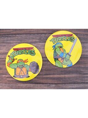 1990 Teenage Mutant Turtles Pin Lot Mirage Studios TMNT Michelangelo Leonardo 6"